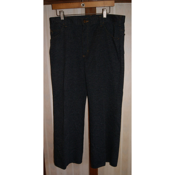 VTG 70s Lee Denim Jeans Polyester Pants Union USA Made 34x27 Talon Zipper - Picture 1 of 12